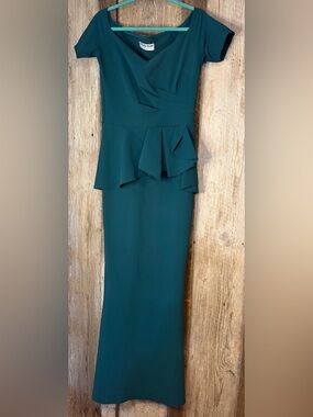 Chiara Boni La Petite Robe Berniss Ruffle Peplum Dress Made in Italy:Sz 44(US8)